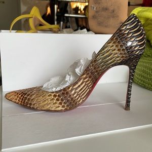 Christian Louboutin python heels! Extremely rare. Size 35